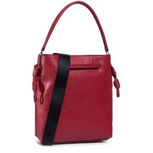 DKNY Jude Drawstring Purse (never used/no tag)| Excellent condition | Cherry Red